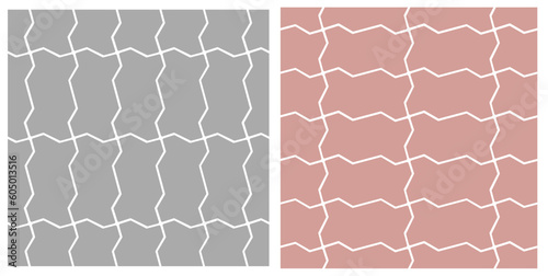 Vector pattern of mosaic paving slabs. Texture made from different bricks of road surface.	
