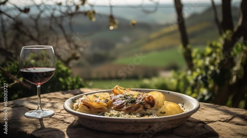 Portuguese Bacalhau in a Sunny Vineyard