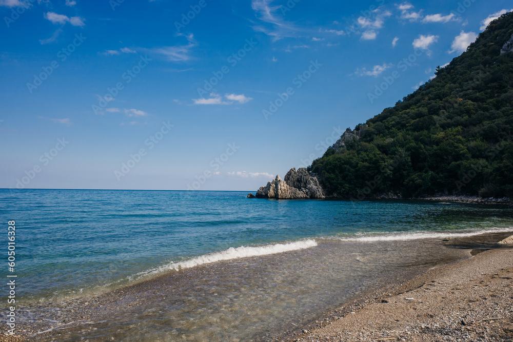 Natural beach in Cirali, Turkey