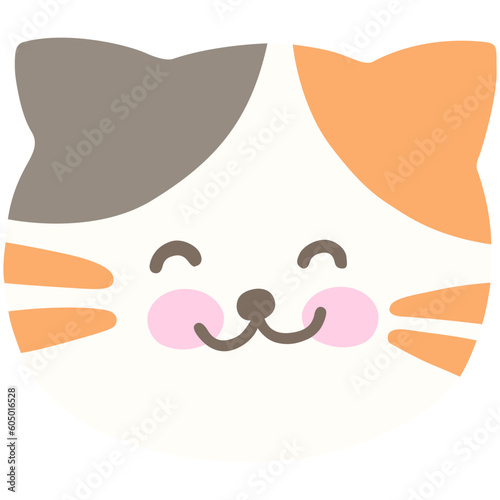 Hand drawn cute cat vector illustration character. Doodle sticker cartoon style for planner, diary, social media, template, poster, presentation and card decoration.