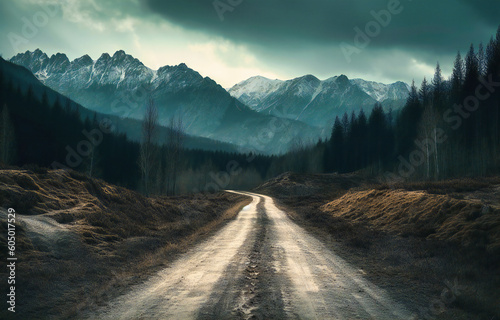 the empty roads and mountains in ni tsanensk national park