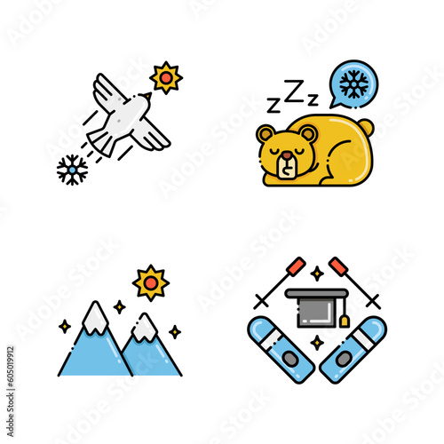Winter Season logo design inspiration