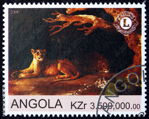 Postage stamp Angola 2000 lion