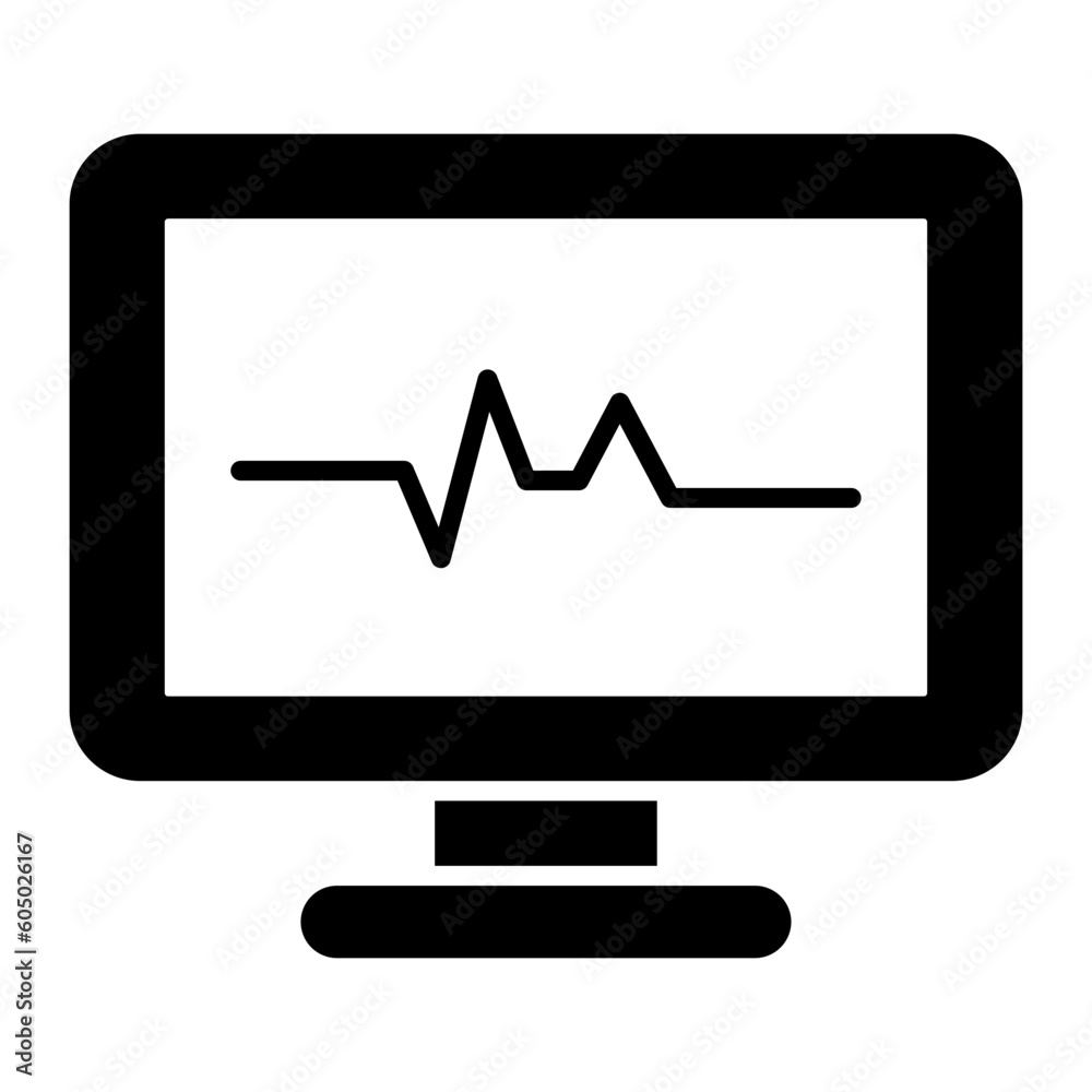 Monitoring Glyph Icon Monitoring Glyph Icon