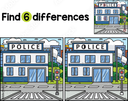 Police Station Find The Differences
