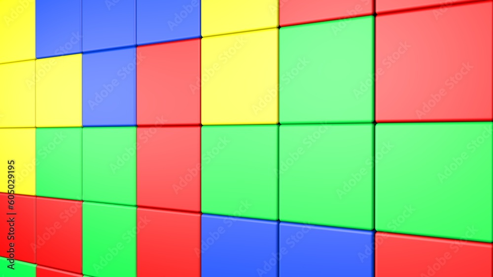 abstract background of color cubes. geometric background