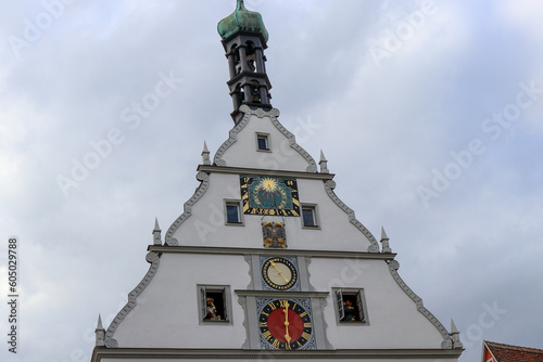 The Ratstrinkstube Clock Tower in Rothenburg Germany © BrigitteT