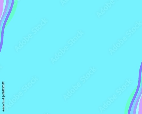 blue background with wave corner border, blank space presentation page, graphic design background, powerpoint template, portfolio layout, corporate backdrop