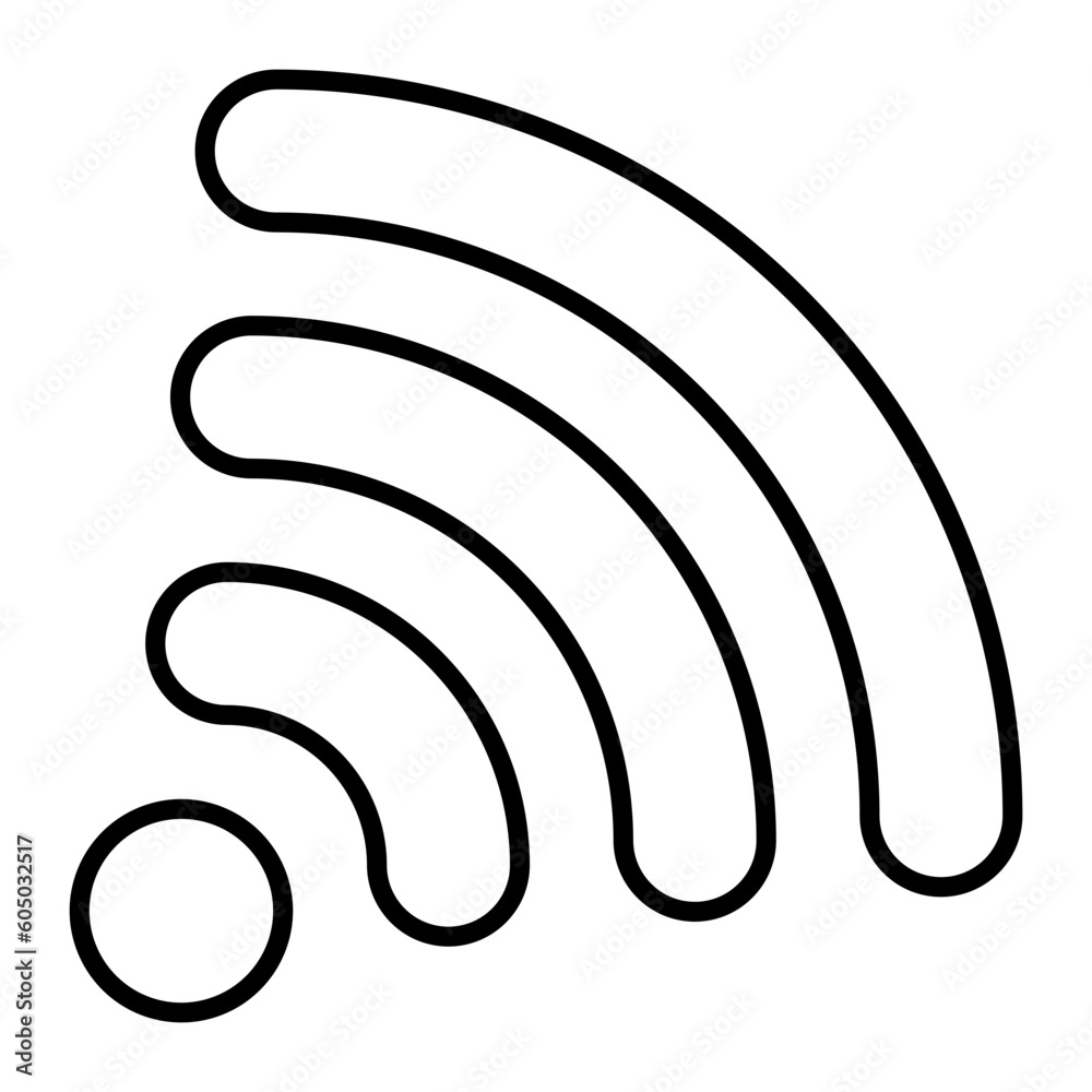 Wifi Thin Line Icon Wifi Thin Line Icon