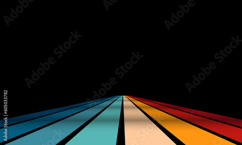 Vintage Striped Backgrounds, Posters, Banner Samples, Retro Colors from the 1970s 1900s, 70s, 80s, 90s. retro vintage 70s style stripes background poster lines. shapes vector design graphic 1980s