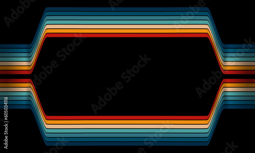 Vintage Striped Backgrounds, Posters, Banner Samples, Retro Colors from the 1970s 1900s, 70s, 80s, 90s. retro vintage 70s style stripes background poster lines. shapes vector design graphic 1980s