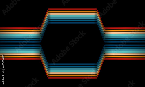 Vintage Striped Backgrounds, Posters, Banner Samples, Retro Colors from the 1970s 1900s, 70s, 80s, 90s. retro vintage 70s style stripes background poster lines. shapes vector design graphic 1980s
