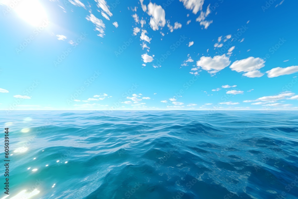Calm daytime seascape
Generative AI