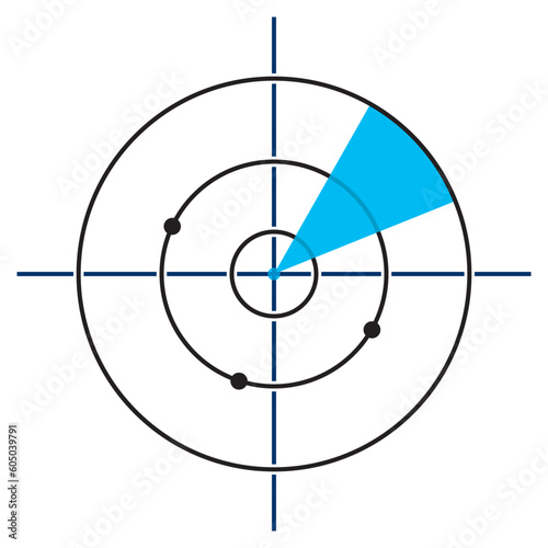 Radar vector icon
