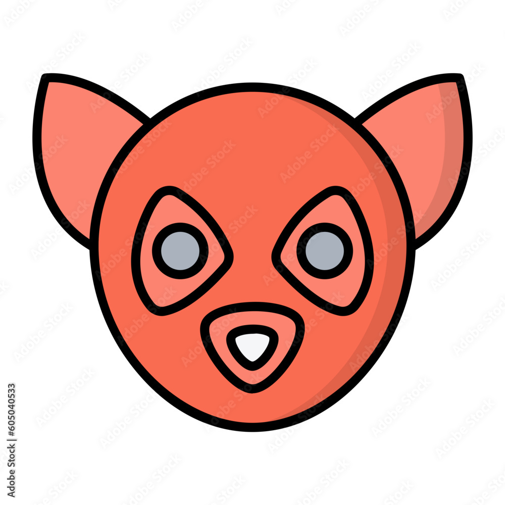 Lemur Line Color Icon Lemur Line Color Icon