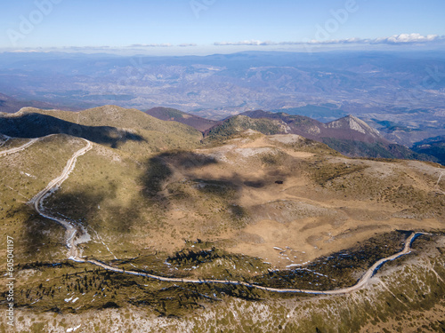 Aerial view of Pirin Mountain near Orelyak peak, Bulgaria photo