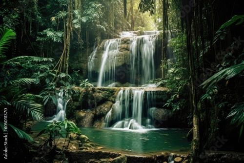 waterfall in the jungle © Michal Sarna