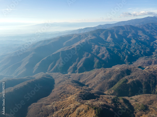 Aerial view of Pirin Mountain near Orelyak peak  Bulgaria