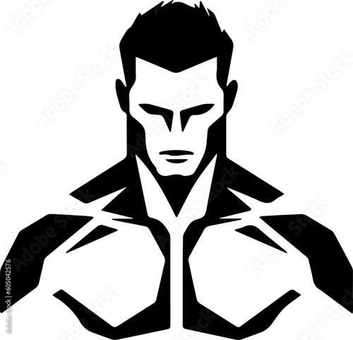 vector stylized image of body. Icon