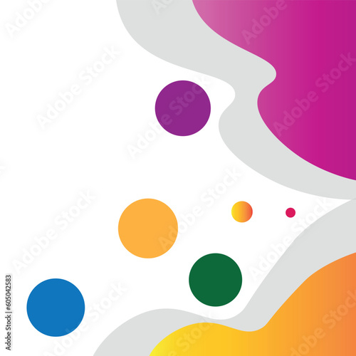 Wallpaper Mural abstract background with circles Torontodigital.ca