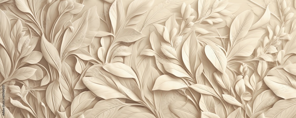 a Nature Horizontal background, leaf shapes, carved and engraved in ivory. Liquid flow texture. Fluid art Nature-themed, photorealistic illustrations in JPG. Generative AI a Nature Horizontal background, leaf shapes, carved and engraved in ivory. Liquid flow texture. Fluid art Nature-themed, photorealistic illustrations in JPG. Generative AI