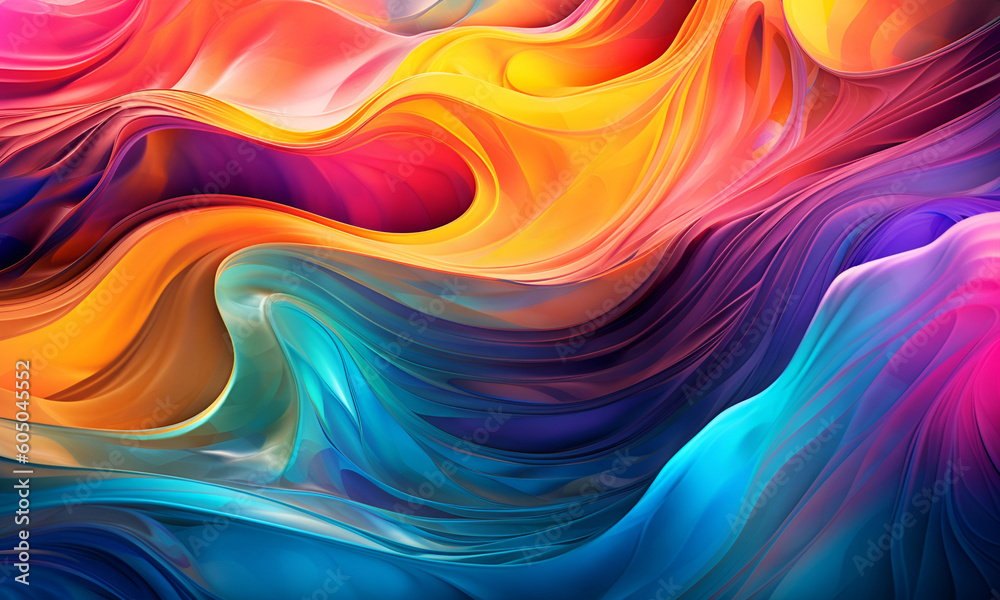 Abstract wallpaper liquid lines vibrant colors smooth colorful abstract background