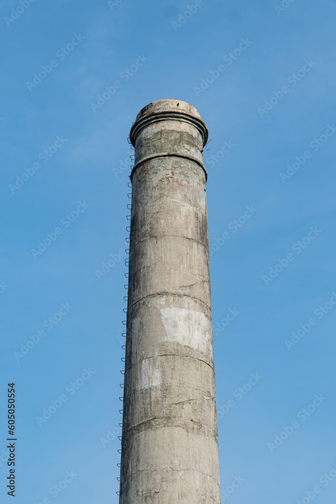 chimney of a old sugar factory in solo city