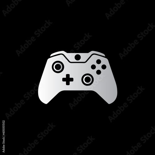 Next generation gamepad controller flat vector logo design
