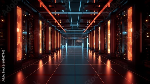 Neon Glow: The Heart of a Modern Data Center