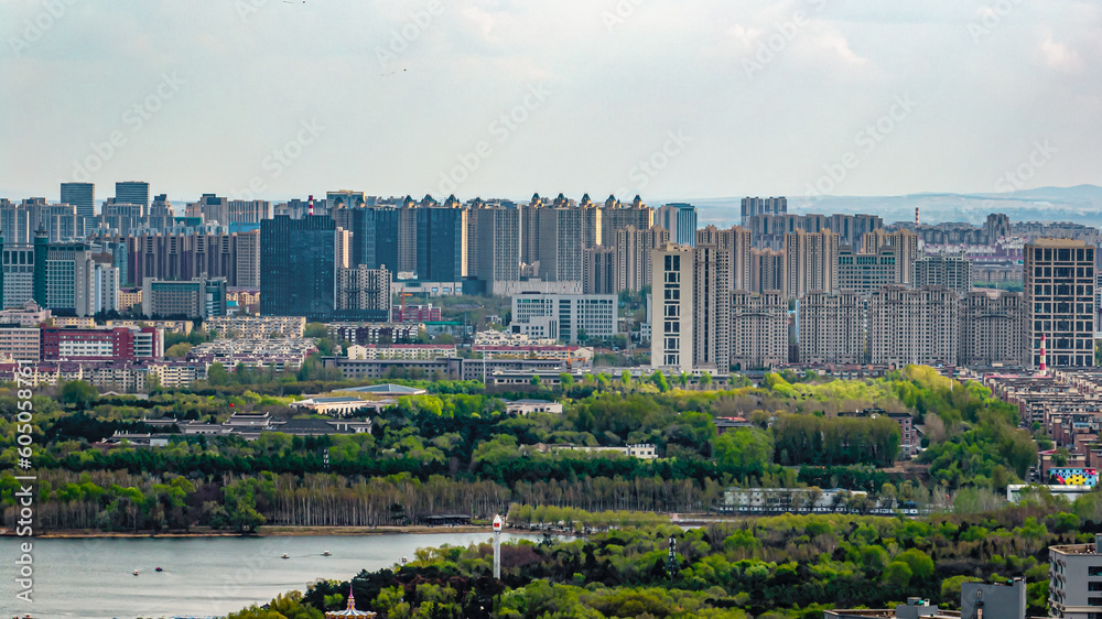 Obraz premium Architecture landscape in urban area of Changchun, China