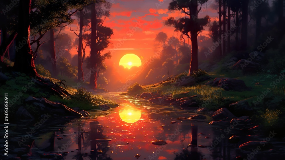 Fototapeta premium Nature's Symphony: Captivating Beauty of the Natural World