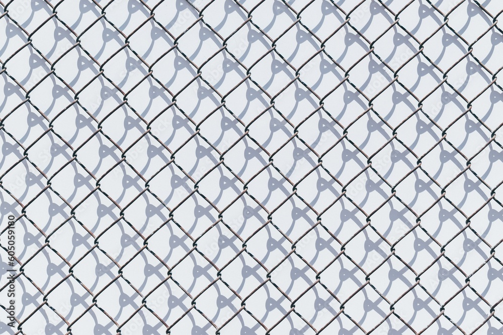 Fototapeta premium Chainlink Fence Pattern
