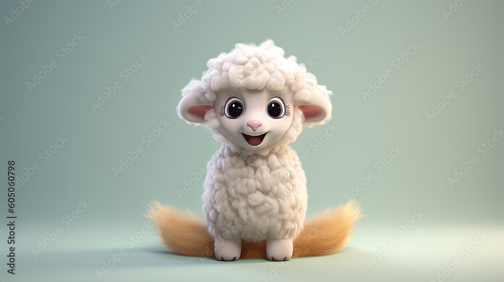 Cute furry sheep Cute furry sheep