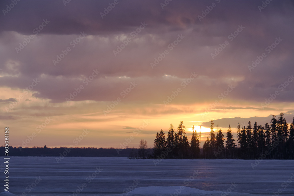 Sunset at Elk Island National Park Sunset at Elk Island National Park
