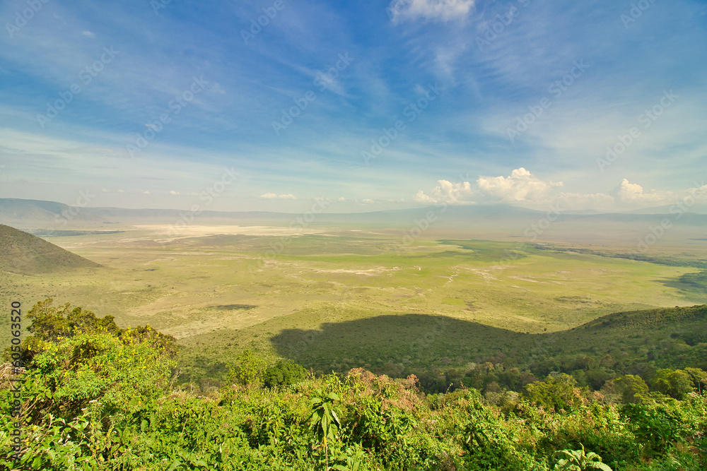Ngorongoro crater panorama, Tanzania