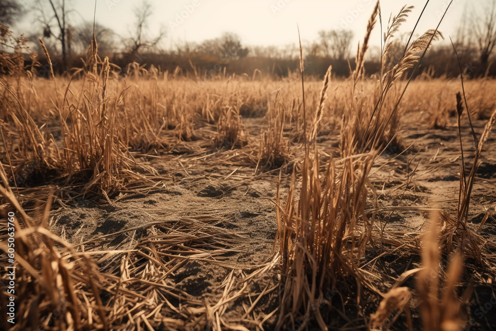 Drought, the problem of the future of the planet, water scarcity, heat, global warming. Effects of climate change such as desertification and droughts, arid, dehydrated, dead trees. Generative AI Drought, the problem of the future of the planet, water scarcity, heat, global warming. Effects of climate change such as desertification and droughts, arid, dehydrated, dead trees. Generative AI