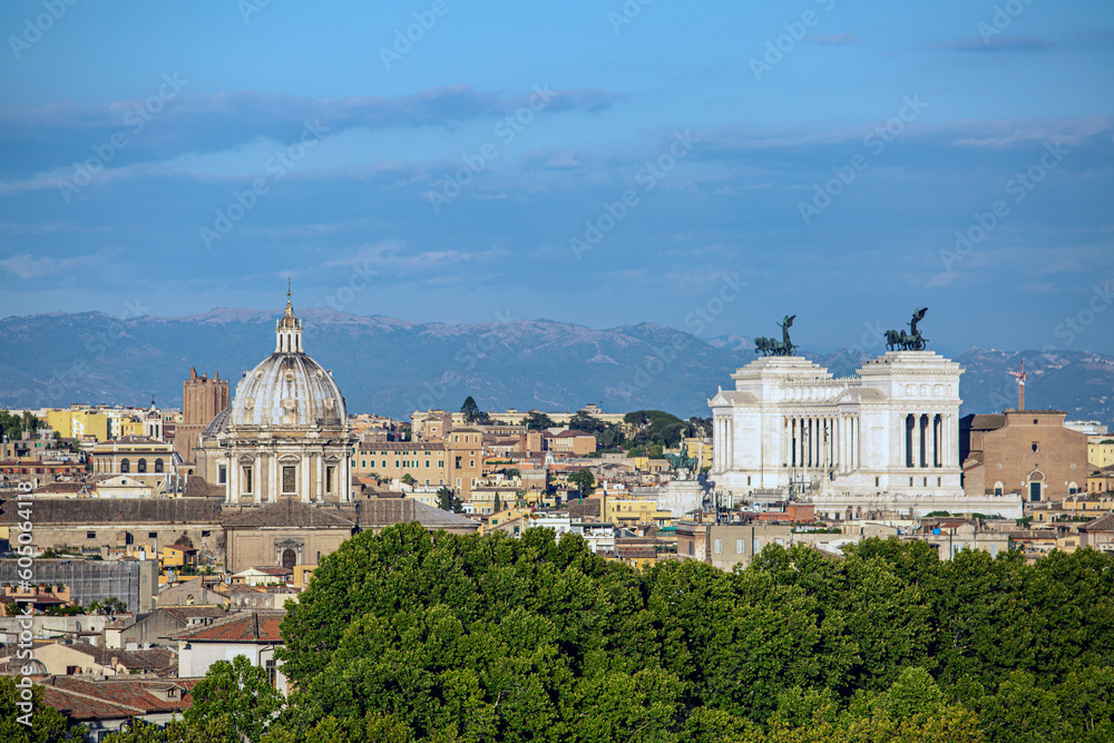 A view of Rome from the Vatican