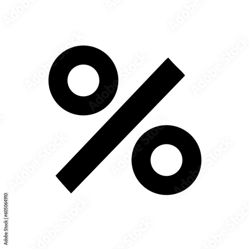 percent symbol on white background