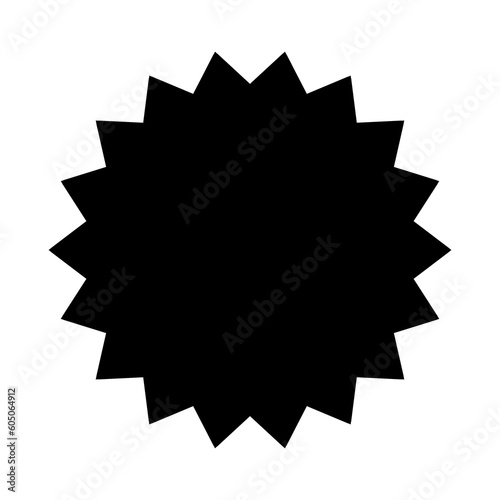 black and white star