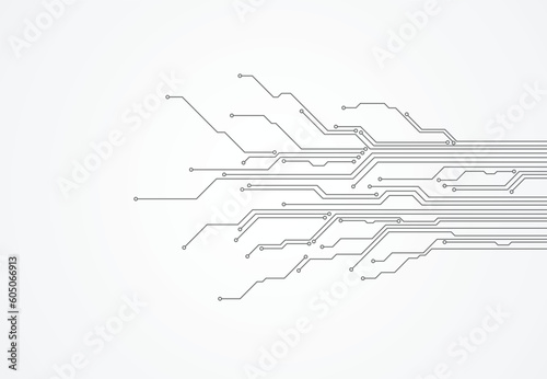 Abstract background with technology circuit board texture. Electronic motherboard illustration. Communication and engineering concept. Vector illustration