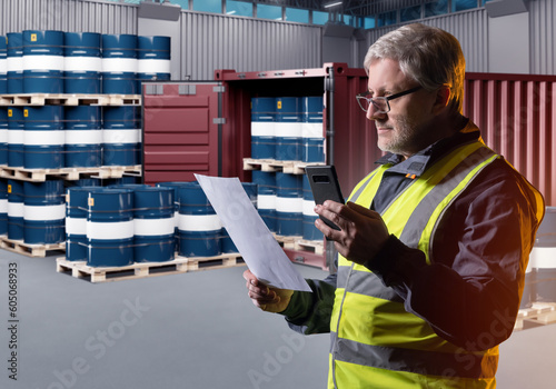 Man is logistics specialist...