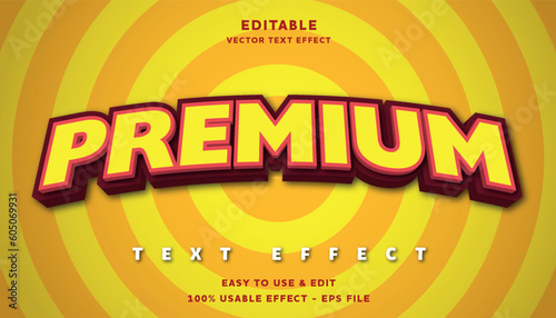 premium editable text effect with modern and simple style, usable for logo or campaign title