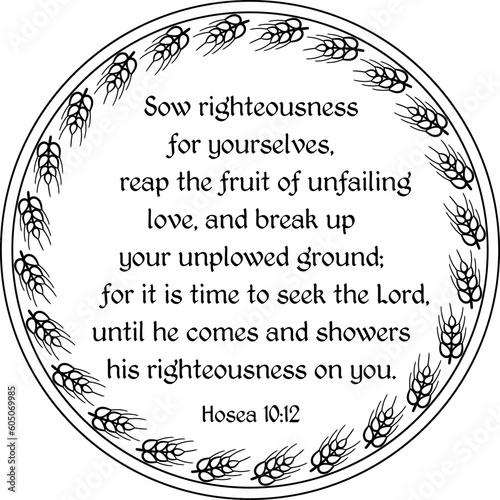 Isolated Hosea 10:12 bible verse