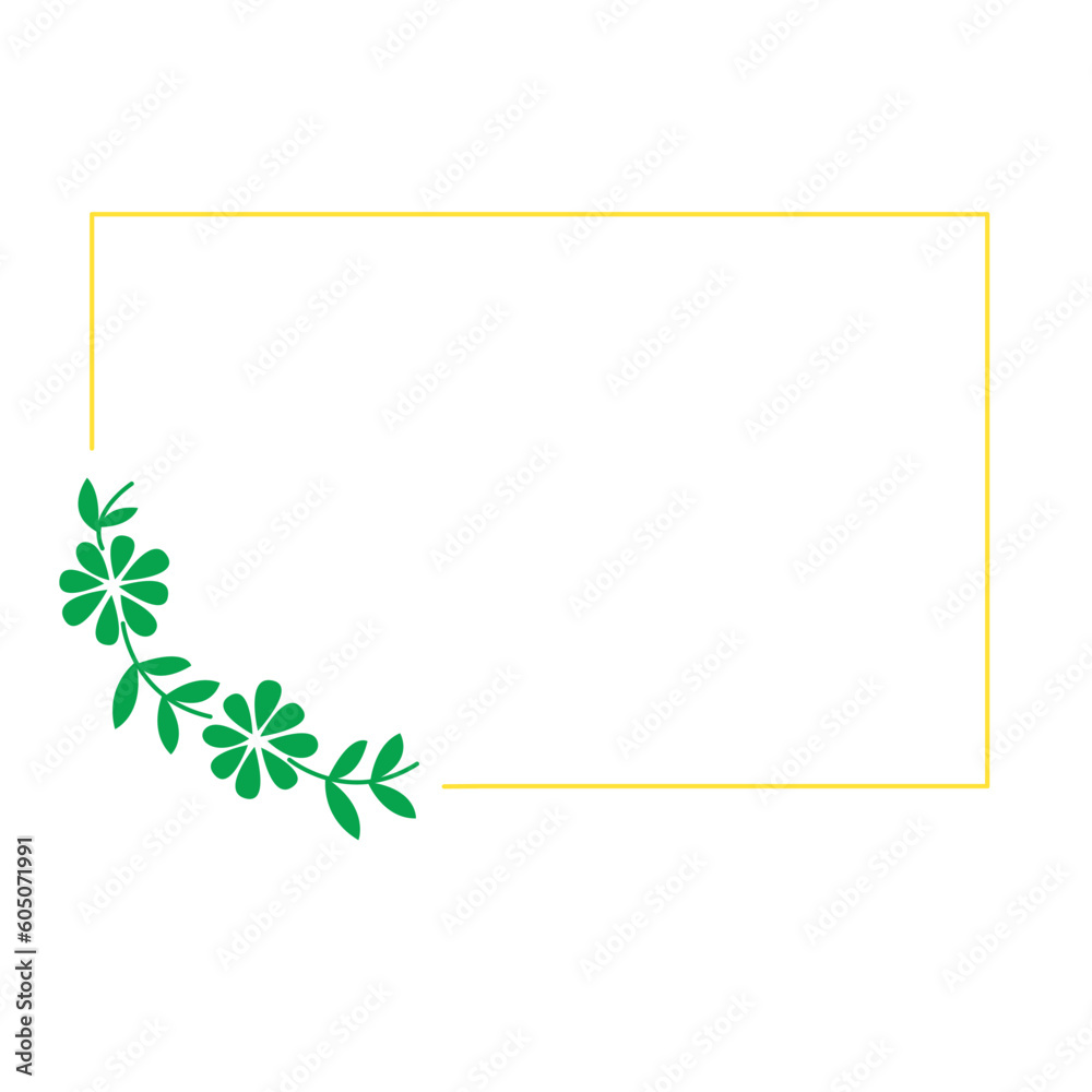 Decorative floral wedding invitation frame Decorative floral wedding invitation frame