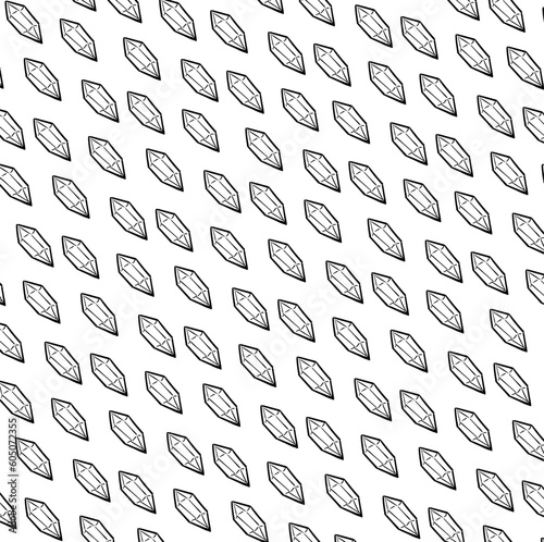 seamless pattern with gems or stones or minerals