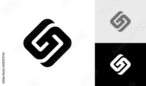 Letter SG initial monogram logo design