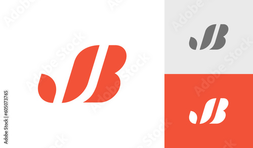 Letter JB initial monogram logo design
