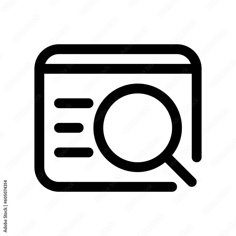 Editable web search, find vector icon. SEO, marketing, business. Part of a big icon set family. Perfect for web and app interfaces, presentations, infographics, etc Editable web search, find vector icon. SEO, marketing, business. Part of a big icon set family. Perfect for web and app interfaces, presentations, infographics, etc