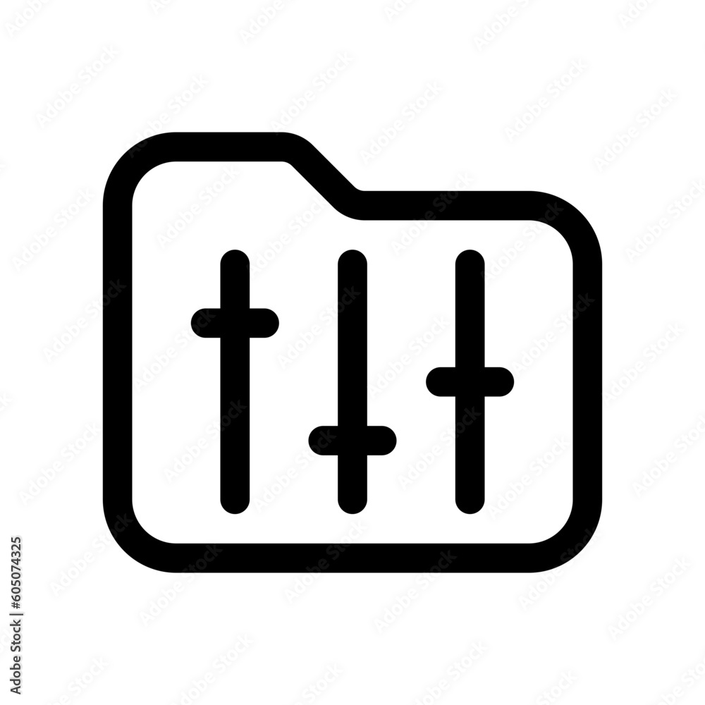 Editable folder configuration vector icon. SEO, marketing, business. Part of a big icon set family. Perfect for web and app interfaces, presentations, infographics, etc Editable folder configuration vector icon. SEO, marketing, business. Part of a big icon set family. Perfect for web and app interfaces, presentations, infographics, etc