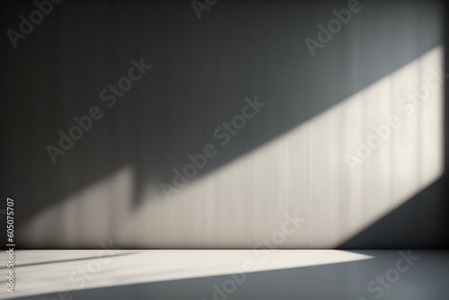 PARED GRIS CON ILUMINACIÓN DE VENTANA. GENERADA CON IA